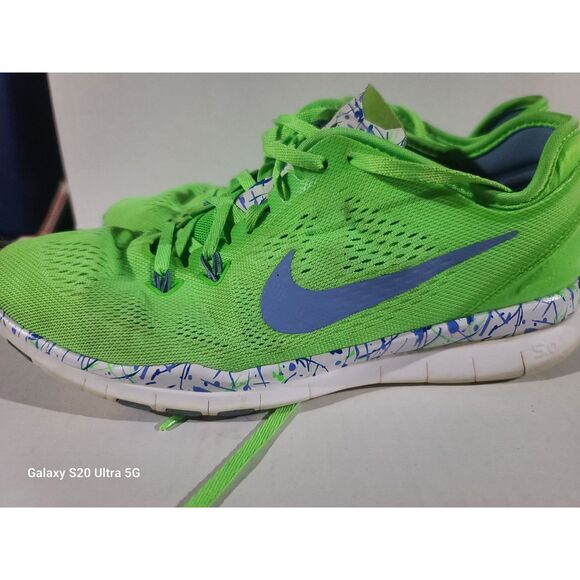 Nike Women's Free 5.0 Tr Fit Neon‎ Green Running Sneaker 704695-301 Size 8 - Picture 2 of 9